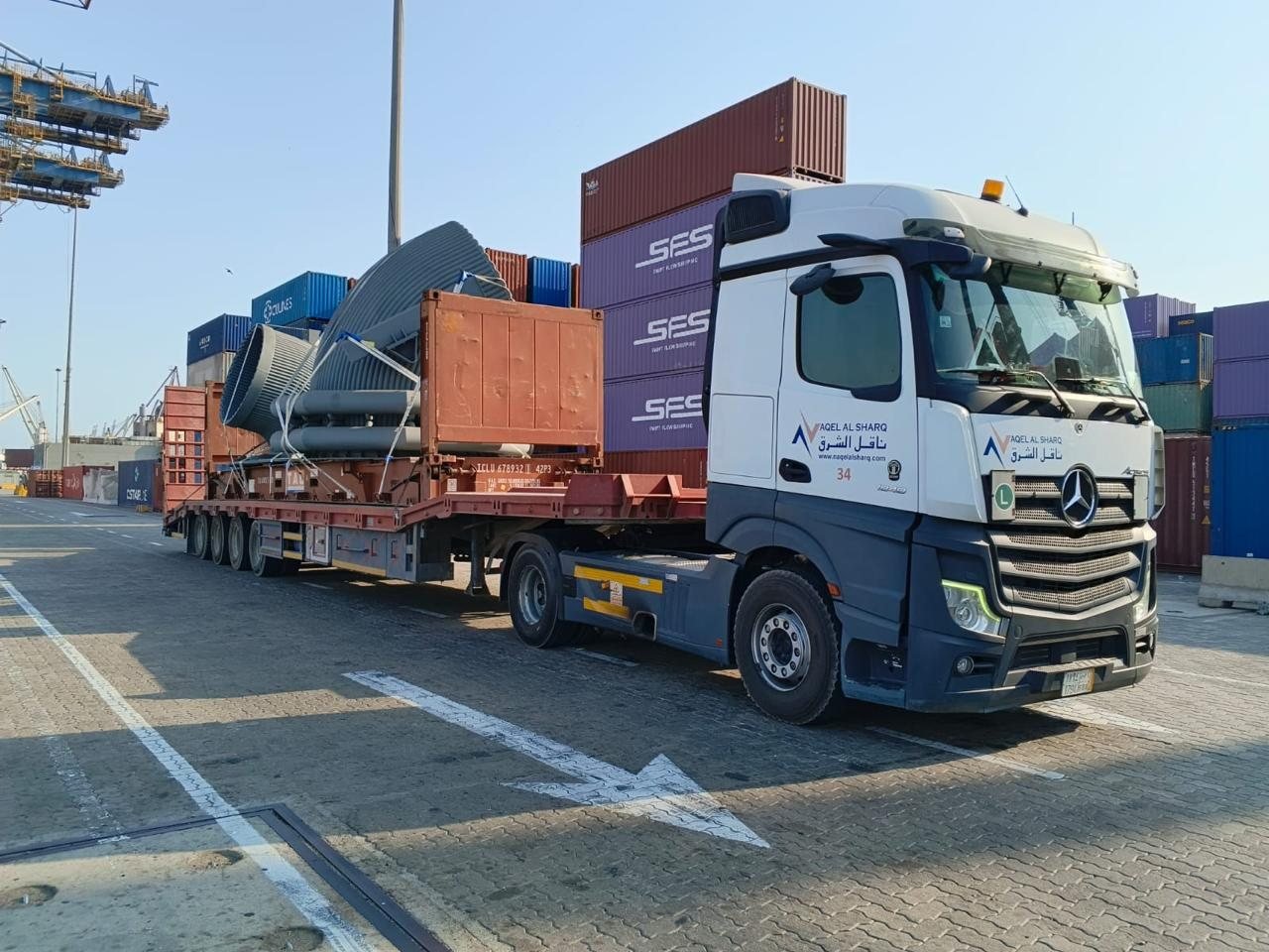 Naqel Al Sharq project cargo photograph